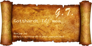 Gotthardt Tímea névjegykártya